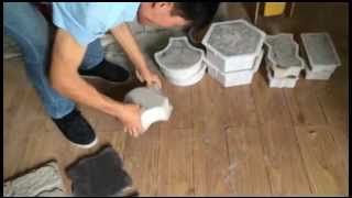 How to release the pavers from plastic molds [upl. by Faxun]