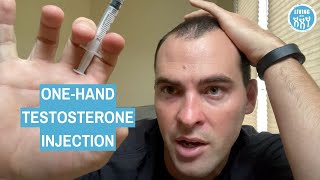 One Handed Testosterone Gluteal Injection [upl. by Dorsey34]