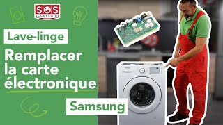 Comment changer la carte électronique sur un lavelinge Samsung [upl. by Jamesy]