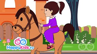 Ride A Cock Horse To Banburry Cross  Nursery Rhymes  Happy Kids  MollyShow [upl. by Crispen365]