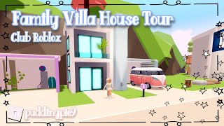 Family Villa House TourClub Roblox [upl. by Sirromad]