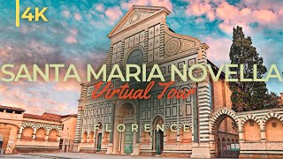 Tour of Basilica Santa Maria Novella Florence in 4K  Italy [upl. by Atinnek]