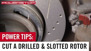 Can You Resurface a Drilled amp Slotted Rotor  PowerStop [upl. by Ruder]