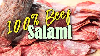 Making a 100 Beef Salami [upl. by Nnairak]