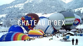 Festival de montgolfières à Château DOex  Suisse [upl. by Cass]