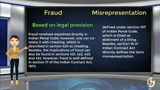 What is Difference Between Fraud amp Misrepresentation [upl. by Nahtaj638]