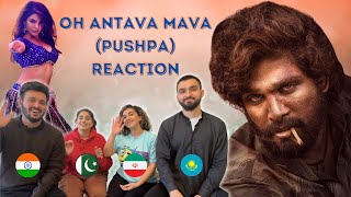 O Antava Full Song Reaction  Pushpa Songs  Allu Arjun Samantha  Foreigners React [upl. by Huston]