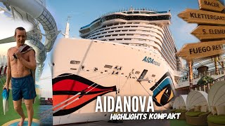 AIDAnova Schiffsportrait Die Highlights kurz und kompakt [upl. by Naneik]