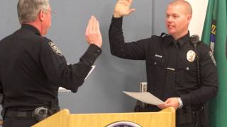 Ceremony for new Kennewick officer [upl. by Accber]