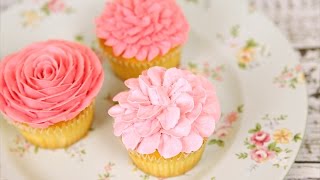 Amazing Buttercream Flower Cupcakes  CAKE STYLE [upl. by Bascio607]