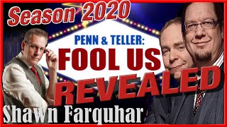 Fool Us Revealed  Season 7 Penn and Teller  Card Magic from Shawn Farquhar [upl. by Nealson]