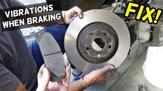 STEERING WHEEL VIBRATIONS WHEN BRAKING FIX [upl. by Tacita933]