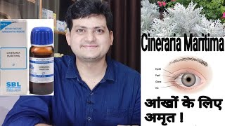 Homeopathic medicine Cineraria Maritima For eye problems and vision defects  use and symptoms [upl. by Jessee]