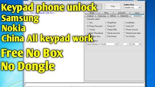 Keypad mobile flashing unlocking NokiaSamsungChina Mtk Also Work Free No Box No Dongle [upl. by Nnylrac940]