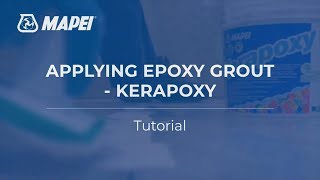 Kerapoxy  Epoxy Grout Application [upl. by Naillij188]