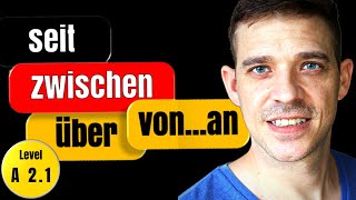 Time Prepositions German  seit zwischen über and von…an  A2 Level  YourGermanTeacher [upl. by Doraj]