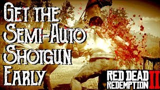 RDR2  Get the Semi Auto Shotgun EARLY  Watsons Cabin location Red Dead Redemption 2 [upl. by Jaworski]