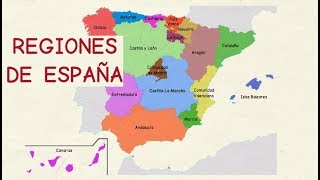 Aprender español Comunidades autónomas de España nivel básico [upl. by Renzo]