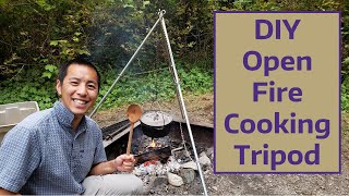 DIY Open Fire Cooking Tripod [upl. by Jemimah]