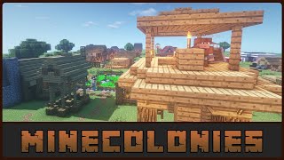 Minecraft  Minecolonies Mod Showcase Forge 1144 [upl. by Eiramadnil]