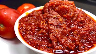 टमाटर की ऐसी चटपटी चटनी एक बार बनाये और महीनो तक खाये  Tamatar Chutney  Tasty Tomato Pickle Dip [upl. by Roscoe]