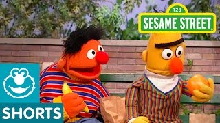 Sesame Street Bert amp Ernie Discuss Fruit [upl. by Nomahs]