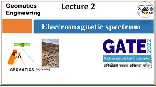 electromagnetic spectrum in remote sensing Geomatics Engineering  lecture 2 [upl. by Franchot740]