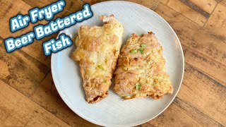 Air fryer beer batter fish [upl. by Adnawyt]