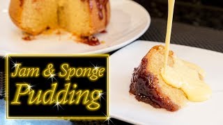 Jam amp Sponge pudding [upl. by Nosam]