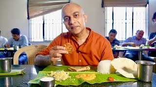 Exploring Authentic TamilBrahmin Vegetarian Banana Leaf Meal At Iyer Mess In BengaluruMalleshwaram [upl. by Adnoved]