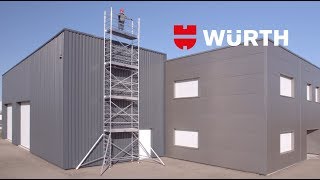 Échafaudage roulant aluminium plateau 200 m  Würth [upl. by Ynagoham993]