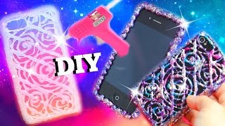 DIY HANDYHÜLLE aus SILIKON mit der HEIßKLEBEPISTOLE Basteln I DIY Galaxy Phone Case l PatDIY [upl. by Jerusalem]