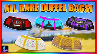 HOW TO GET ALL RARE COLORED DUFFEL BAGS IN GTA 5 ONLINE AFTER PATCH 167 [upl. by Myrah490]