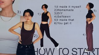 HOW TO START SEWING YOUR OWN CLOTHES Beginner Guide [upl. by Leoline]