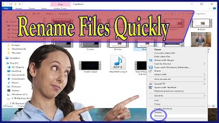 Quickly Rename Multiple Files in Windows Without Software [upl. by Aitetel]