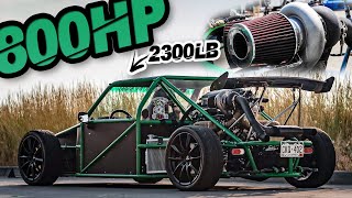 800HP StreetLegal Turbo GoKart 2300LB Weapon Hand Built From Scratch ROWDY Highway Pulls [upl. by Rigdon151]