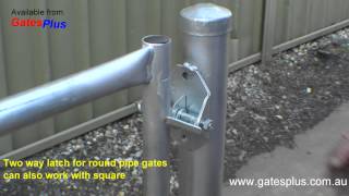 Gate Latch 2 way for round pipe and square [upl. by Keel]