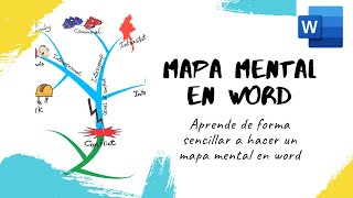 como hacer mapa mental en word  Mind Map in word [upl. by Sabas136]