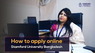 How to apply online  Stamford University Bangladesh [upl. by Iroj]