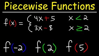 Evaluating Piecewise Functions  PreCalculus [upl. by Seessel]