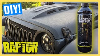 RAPTOR LINER PAINT JOB  How To Paint Your JEEP or 4WD With UPol Raptor Liner Full DIY Guide [upl. by Anerdna]