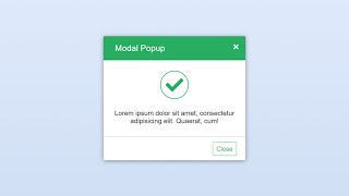 Simple Modal Popup Box using HTML amp CSS [upl. by Gessner503]