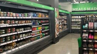 Amazon opens first cashierless grocery store in Seattle [upl. by Most]