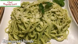 ESPAGUETI VERDEDELICIOSA RECETA [upl. by Orianna368]