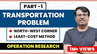 Transportation Problem  North West Corner Method  Least Cost method  Part1 [upl. by Saval957]