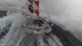 Vendée Globe 2020  Unbelievable images from Isabelle Joschke in the Pacific Ocean [upl. by Longfellow]