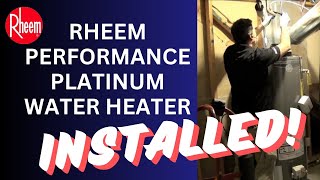 Rheem Performance Platinum Water Heater  Installed [upl. by Llednahc]