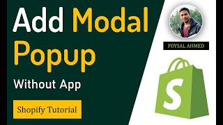 How to add Modal Popup to Shopify without App ✅ Easy Guideline [upl. by Jaf]