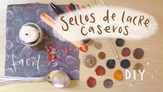 DIY  SELLOS Y LACRE CASEROS  f a c i l 🌸 [upl. by Freed]