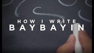 How I Write Baybayin Ancient Tagalog Writing System [upl. by Jedthus939]